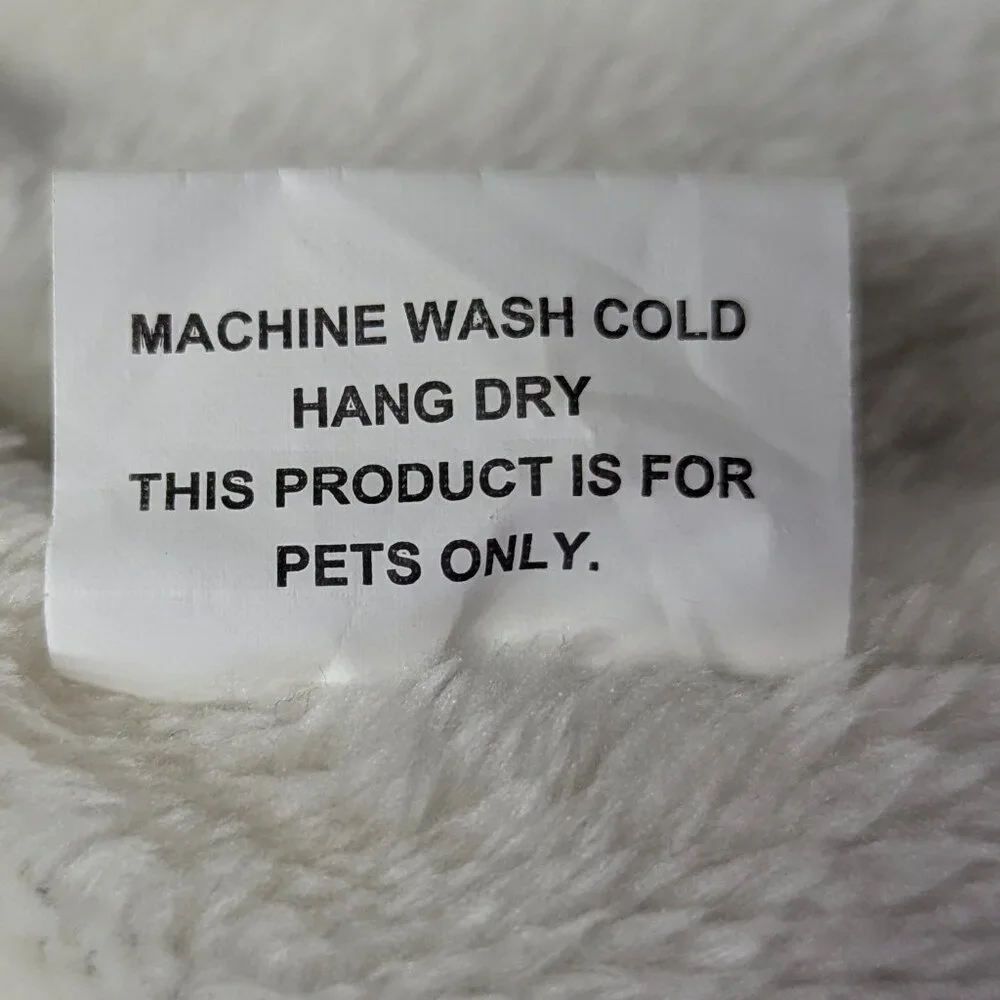 Flannel Hooded Dog Shirt Size Large Black and White Plaid With Fuzzy Inside